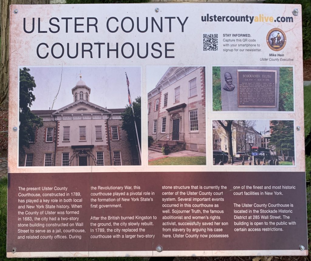 Ulster County Courthouse plaque